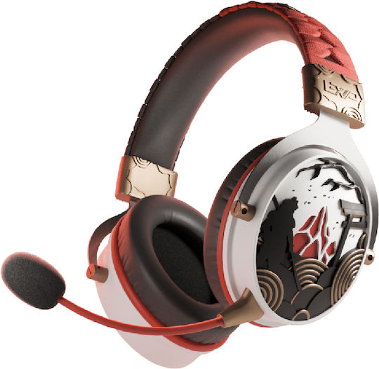 Lexip Assassin's Creed Shadows Headset Wireless Over Ear Gaming Headset with 3.5 mm / Bluetooth / USB Connectivity Multicolour for Nintendo Switch / PC / PS4 / PS5