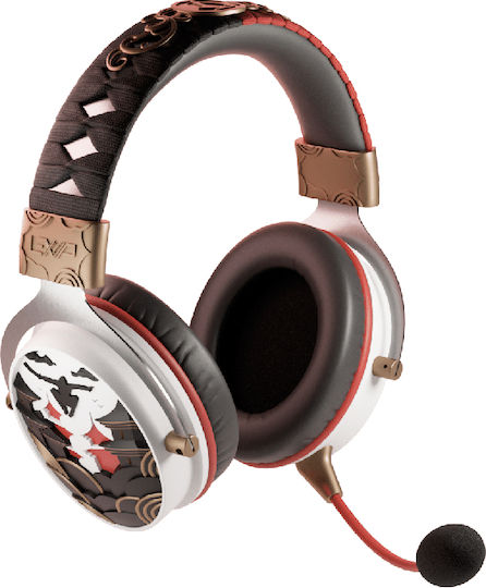 Lexip Assassin's Creed Shadows Headset Wireless Over Ear Gaming Headset with 3.5 mm / Bluetooth / USB Connectivity Multicolour for Nintendo Switch / PC / PS4 / PS5