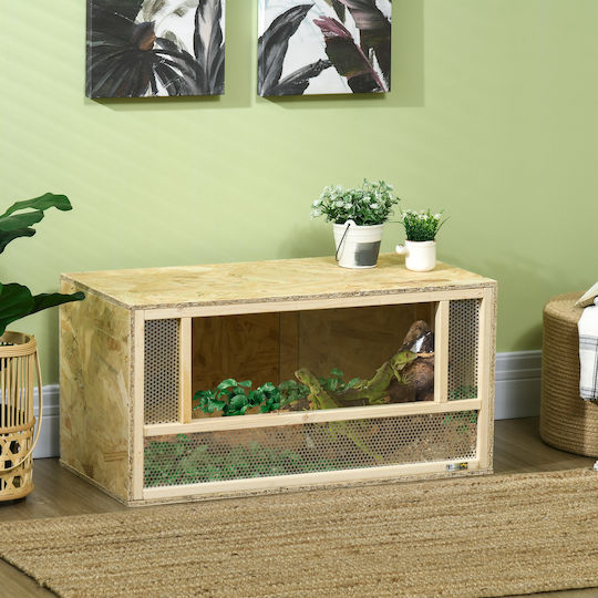 Pawhut Ενυδρείο Ερπετών Terrarium 40x40x40cm