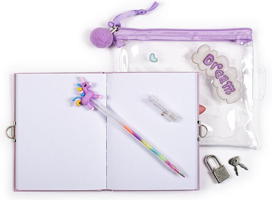 Tri-Coastal Design Dream Unicorn Kids Stationery Set with Notebook and Pen