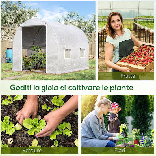 Outsunny 845-155WT Greenhouse Tunnel 3x2x1.9m