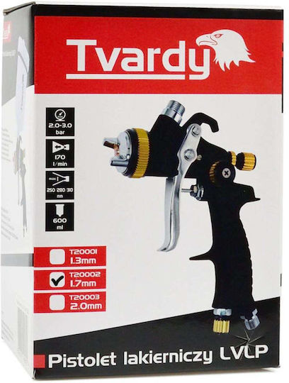 Tvardy Air Spray Paint Gun LVLP Floating Tumbler 1.7mm