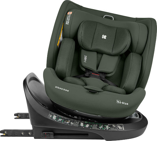 Kikka Boo i-Hike Scaun Auto pentru Copii i-Size cu Isofix Verde armată