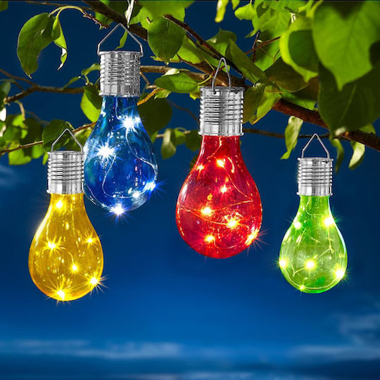 TnS Suspendata Lampă Solară Albastru cu Fotocelulă 7.5cmx16cmcm