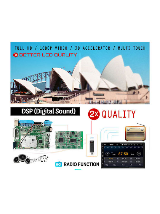Car Audio System for Fiat Linea 2007 2011 (Bluetooth/USB/WiFi/GPS/Apple-Carplay/Android-Auto) with Touch Screen 9"