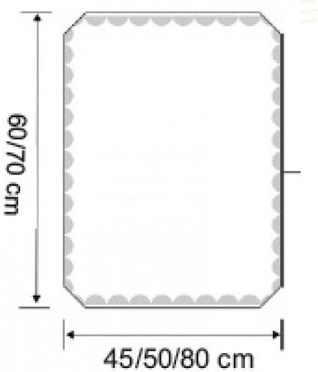 Inter Ceramic Icm 1025/45 Mirror Bathroom Bevel Mounting Brackets Inter Ceramic Icm 1025/45 Mirror Bathroom Bevel Mounting Brackets