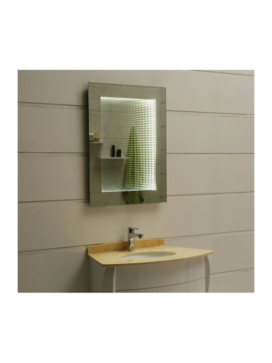Oglindă Nouă Inter Ceramic Daria Icl 1718 cu Iluminare LED pentru Baie și Ecran Tactil
