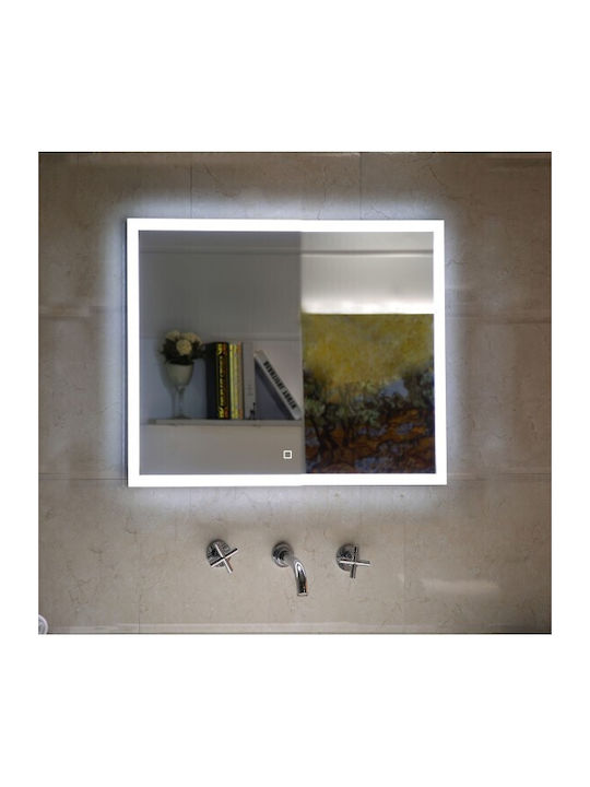Oglindă Baie Inter Ceramic Zara Icl 1498 cu Iluminare LED Ecran Tactil Încălzitor