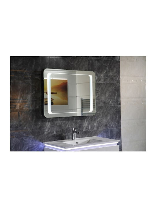 Inter Ceramic Icl 1593-75 Spiegel Badezimmer LED-Beleuchtung Touchscreen Antibeschlagsystem Heizung