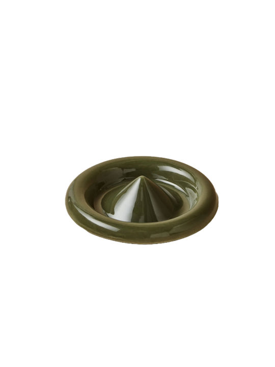 Ceramic Soap Dish Kinfill Ø13 Cm Green