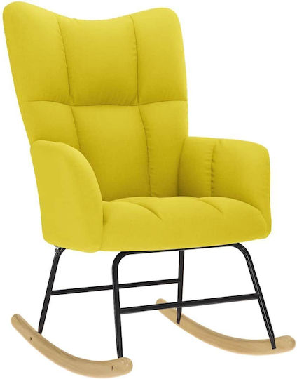 С поставка за крака Жълт 61x78x95см