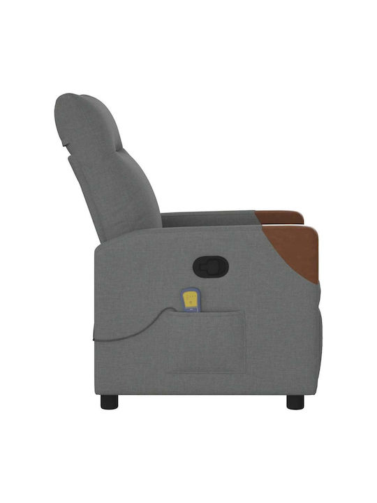 Dunkel Relaxsessel Friseurwaschbecken mit Fußhocker Dark Grey 50x54x100cm