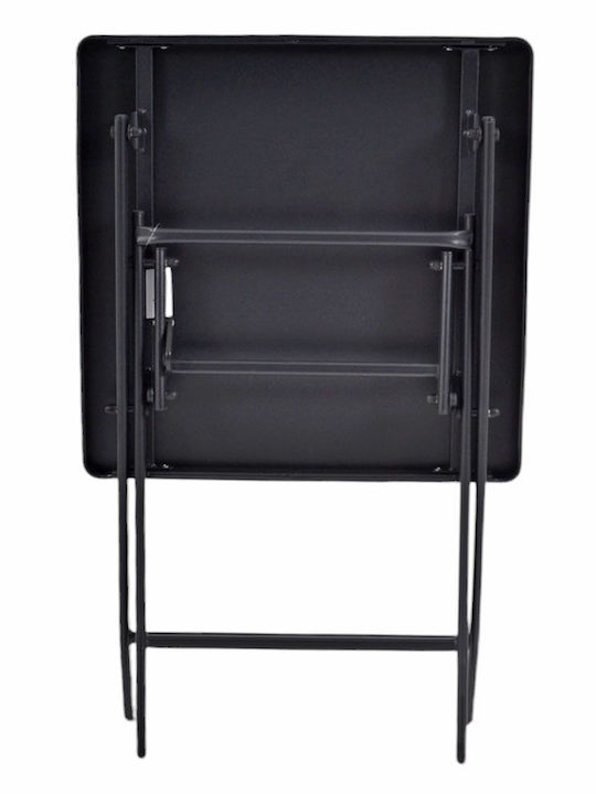 Dining Room Set for Small Outdoor Spaces 3 Pieces Black