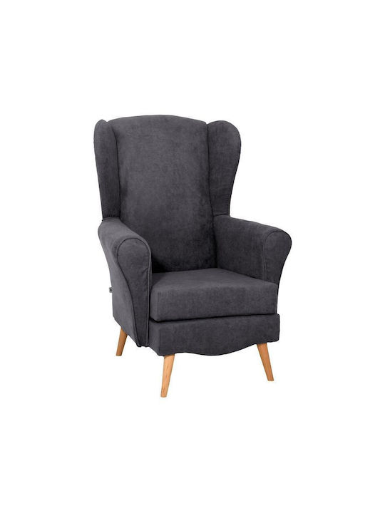 Classic Ohrensessel Gray 80x80x114cm