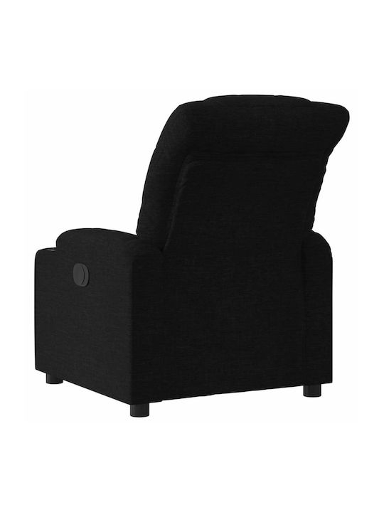 Relaxsessel mit Fußhocker Black 75.5x93x99.5cm