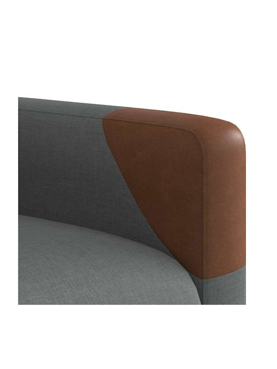 Πολυθρόνα Relax με Υποπόδιο Σκούρο Γκρι 50x54x100cm