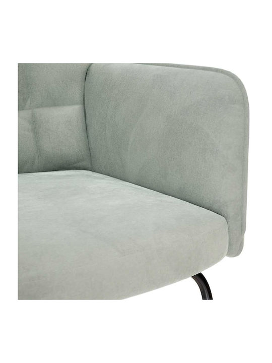 Rocking Armchair with Footstool Light Grey 61x78x98cm