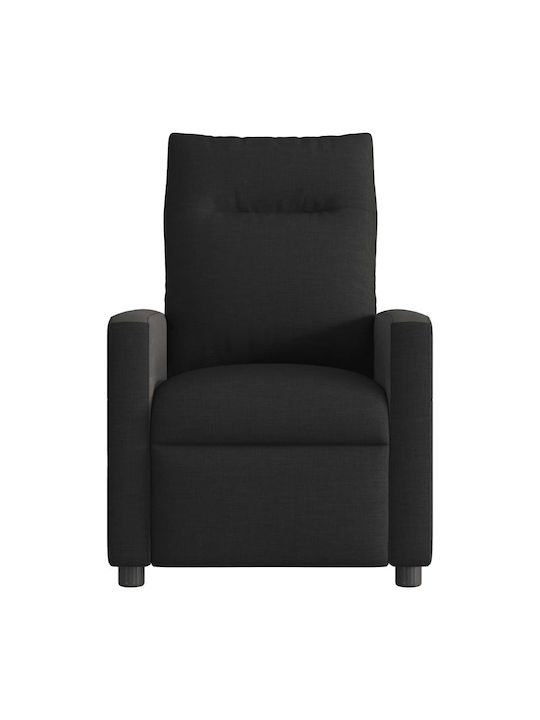 Relax Armchair Massage with Footstool Black 50x54x100cm