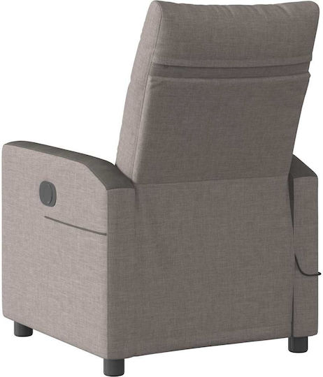 Фотьойл Relax Масаж С поставка за крака Taupe 50x54x100см