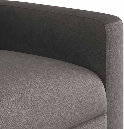 Фотьойл Relax Масаж С поставка за крака Taupe 50x54x100см