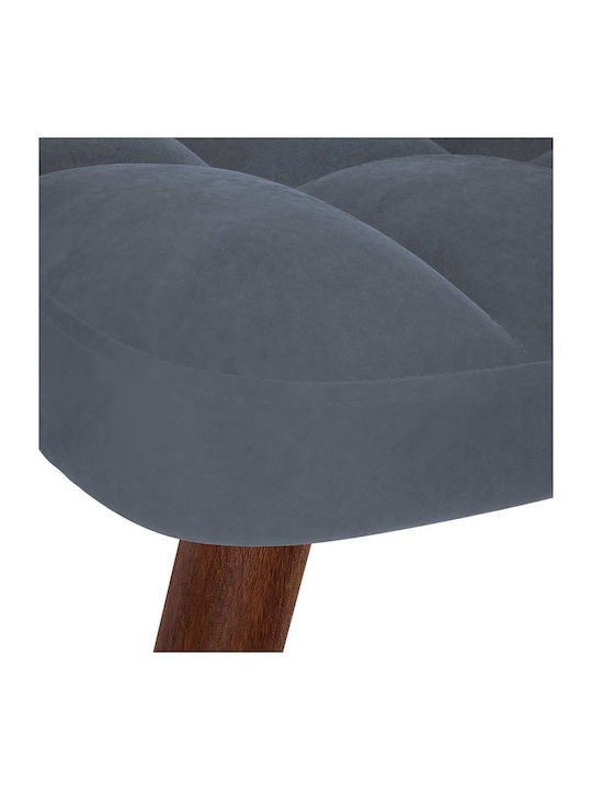Rocking Armchair with Footstool Dark Grey 61x78x98cm