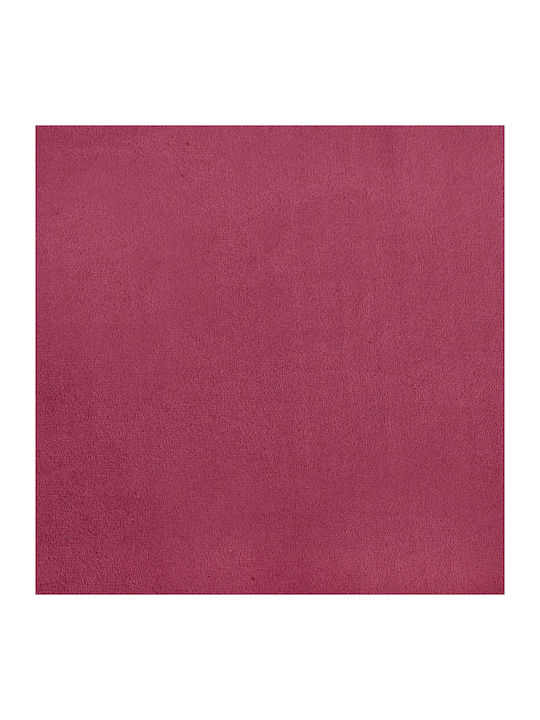 Ohrensessel mit Fußhocker Samt Bordeaux, Red 61.5x69x95.5cm