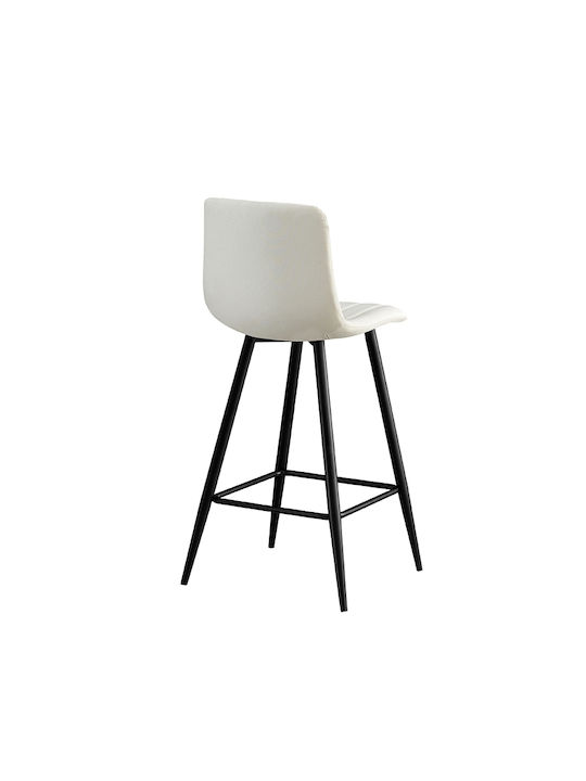 Nero Sessel mit Fußhocker Schwarz 47x49x72cm