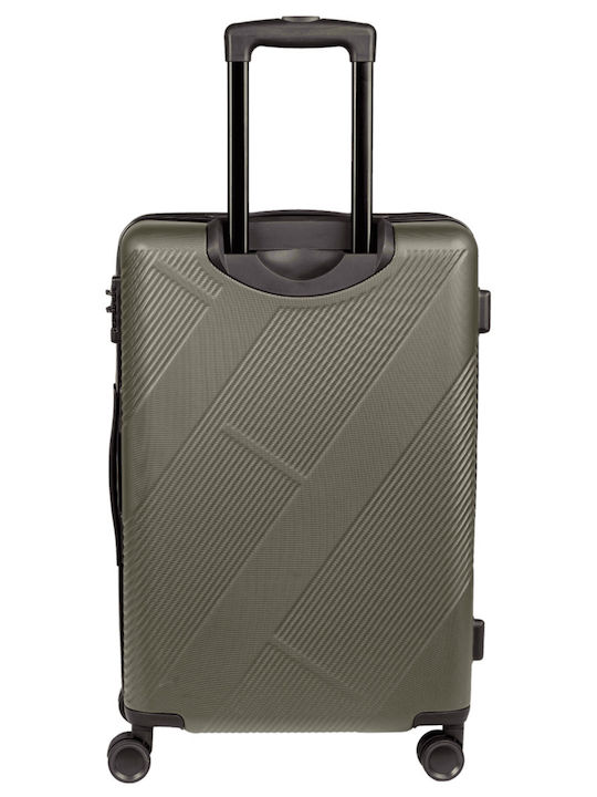 CAT Peoria Cabin Travel Suitcase Hard Haki with 4 Wheels Height 54cm 84810-551