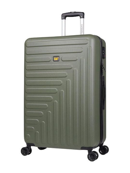CAT Rockford Cabin Hard Khaki Suitcase with 4 Wheels Height 55cm
