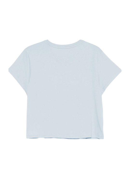 DKNY Logo Blouse Light Blue