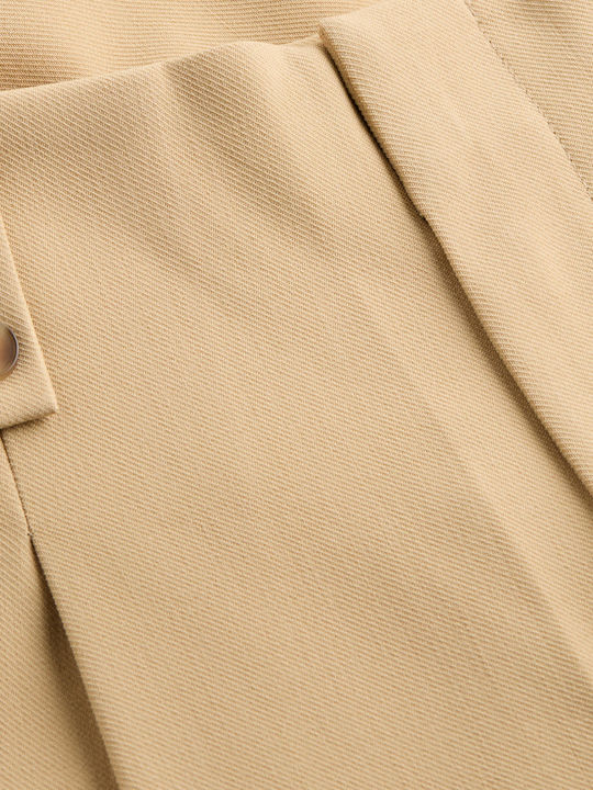 Damen Stoff Hose Beige