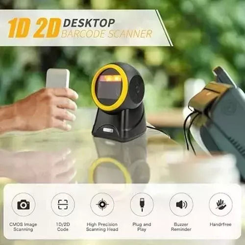 Andowl Handheld-Scanner mit 2D- und QR-Barcode-Lesefunktion
