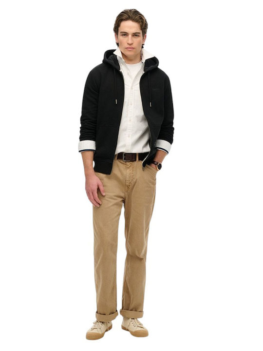 D1 Ovin Sweatshirt with Hood Black