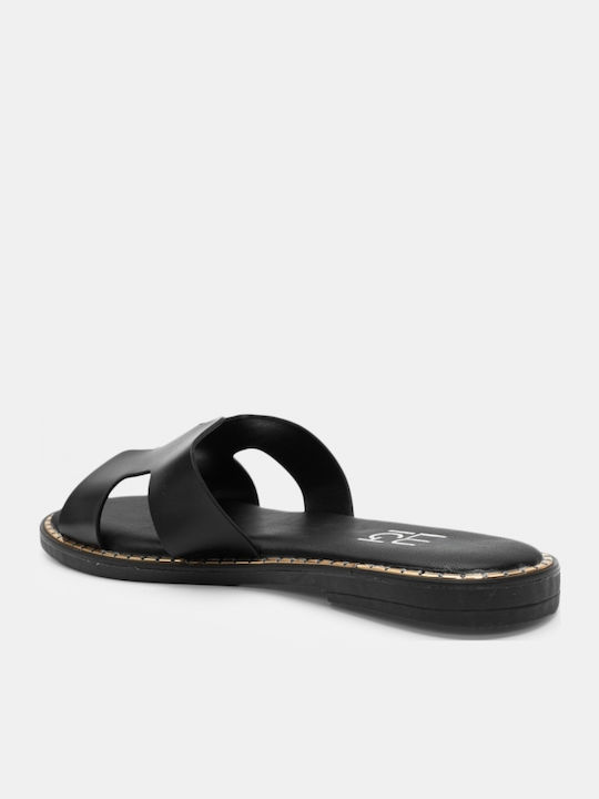 Flache Sandalen für Damen in Schwarz Farbe