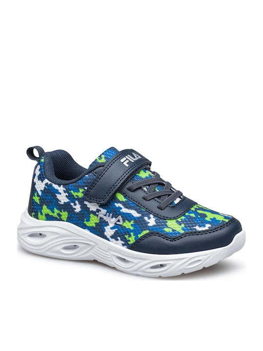 Memory Kids Sneakers with Scratch & Lights Blue