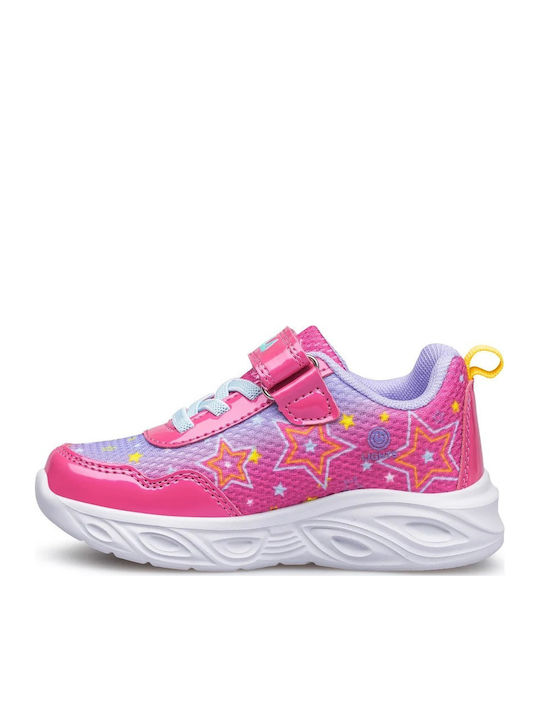 Blink Kinder Sneakers mit Klettverschluss & Lichtern Rosa