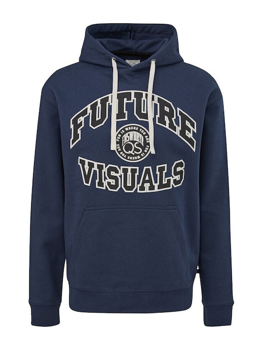 Sweatshirt with Hood Navy Blue
