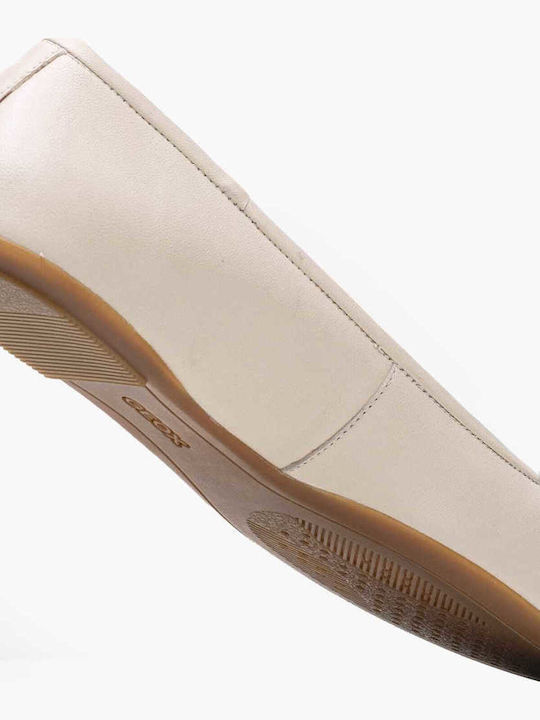 Leather Ballerinas Palmaria Beige