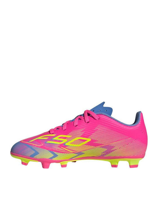 F50 Club Fg Mg Jr Kids Molded Soccer Shoes Fuchsia