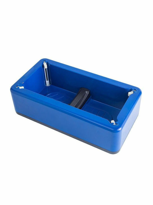 Automatischer Schuhüberzieher-Spender Blau