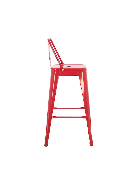 Stool for Bar Outdoor Melita-pro Red 43x43x88cm