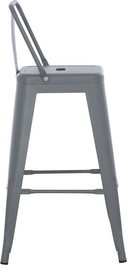 Табуретка Бар За външна употреба Melita-pro Сив 1бр 43x43x88см