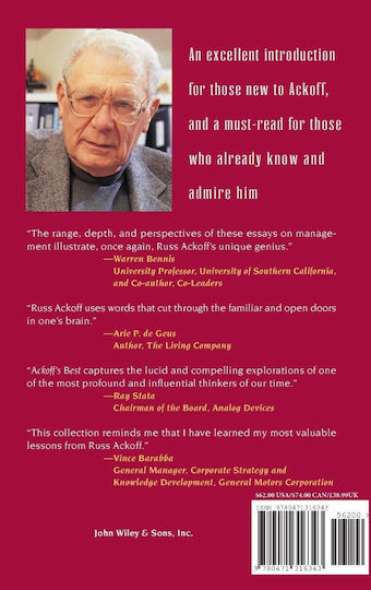 Ackoff's Best His Classic Writings On Business And Management 368p