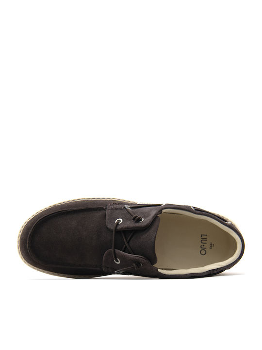 Men's Suede Boat Shoes Brown