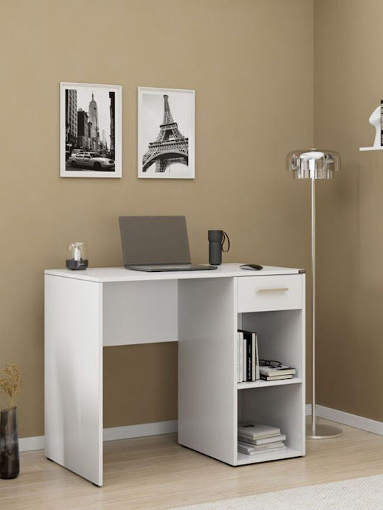 Desk Concept Wooden White 90x52x75cm