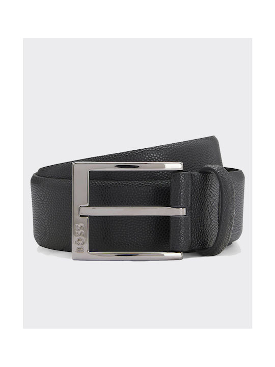 Hugo Boss Men's Leather Belt Black