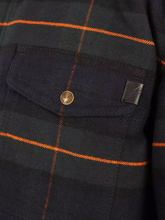 John Doe Vintage Motoshirt Καλοκαιρινό Ανδρικό Μπουφάν Μηχανής Blue/Green/Orange