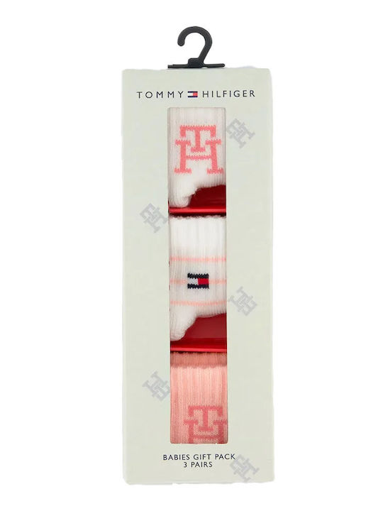 Tommy Hilfiger Детски къси чорапи Pink 3 Чифта