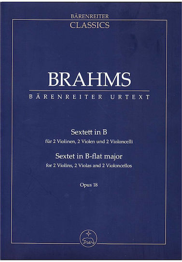 Brahms Sextet In Bb Major Op.18 Pocket Score