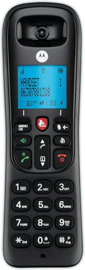 Motorola CD4001 Telefon fără fir cu Meniu în Limba Greacă Negru